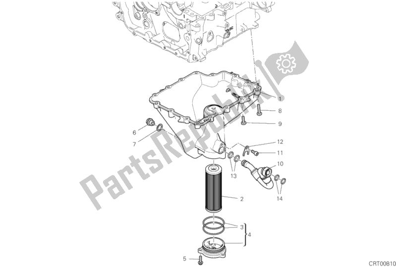 All parts for the Oil Pan of the Ducati Superbike Panigale V4 S Thailand 1100 2019